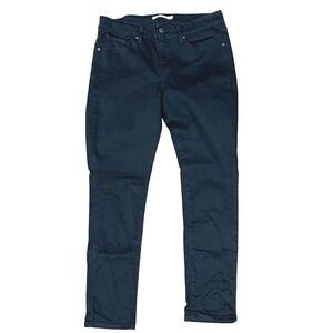 Levi's 711 Skinny Black Jeans Women's Sz 30‎ Waterless Denim Stretch Goth Grunge